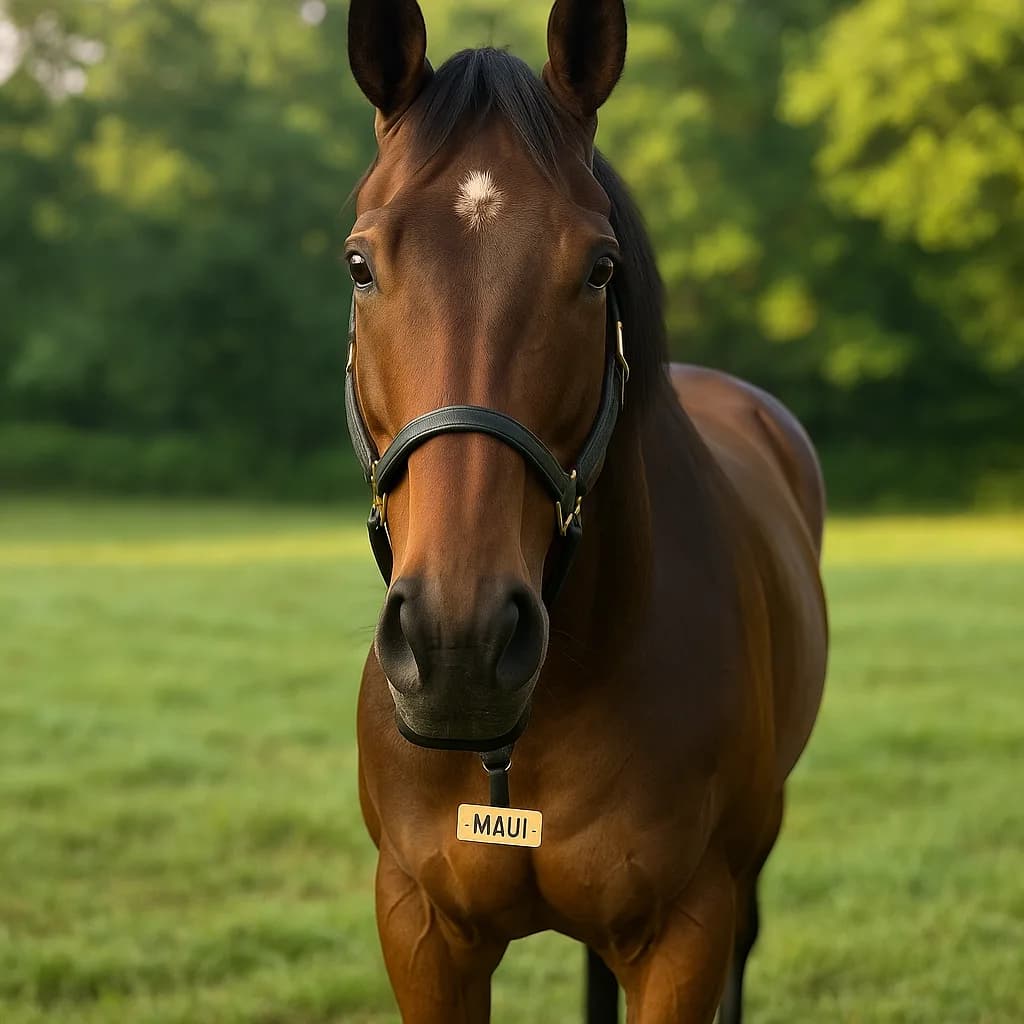 The original uploaded photograph of a horse