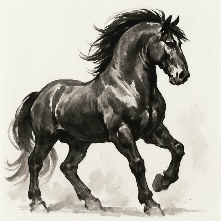 Sumi-e Ink Wash