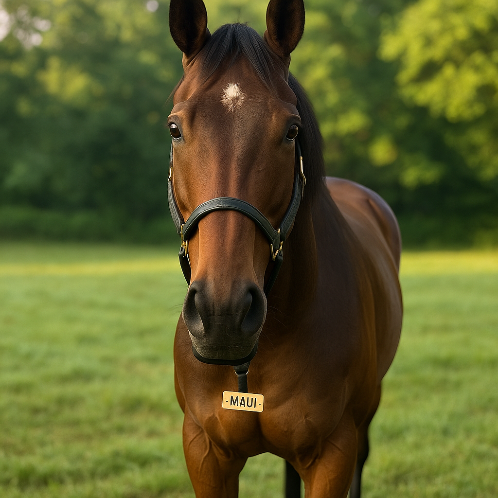 The original uploaded photograph of a horse