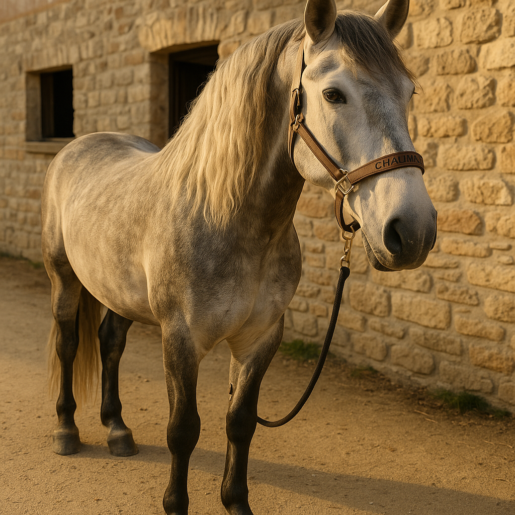 The original uploaded photograph of a horse named Chauncey